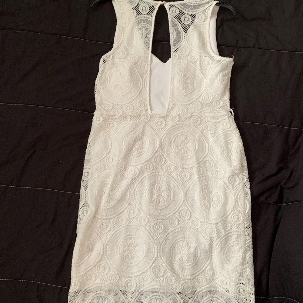 Almost FAMOUS White Lace Dress - Picture 3 of 4